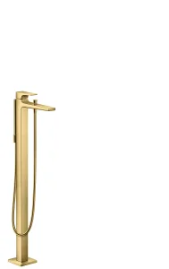 Hansgrohe Metropol Single Lever Bath Mixer Floor Standing With Lever Handle Gold Polished
