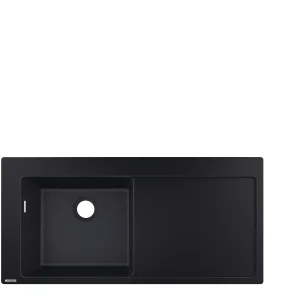 Hansgrohe S51 S5110-f450 Built-in Sink 450 With Drainer Black