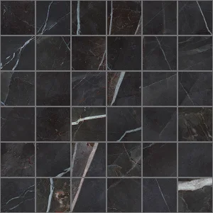 European Tiles Charmo Calacatta Black Mosaic 30 X 30cm Polished Wall Tile