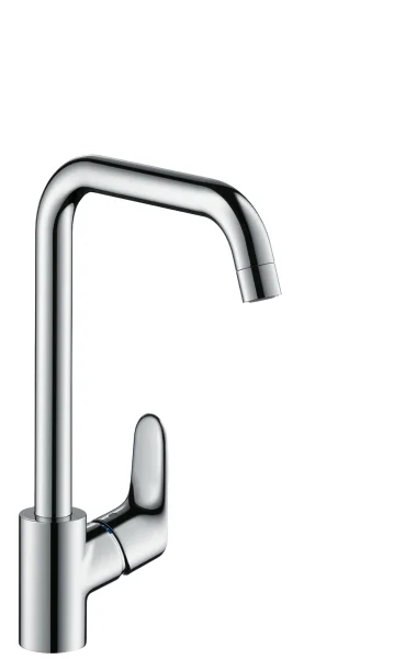 Hansgrohe Focus M41 Single Lever Kitchen Mixer 260 For Vented Hot Water Cylinders, Single Spray Mode Chrome