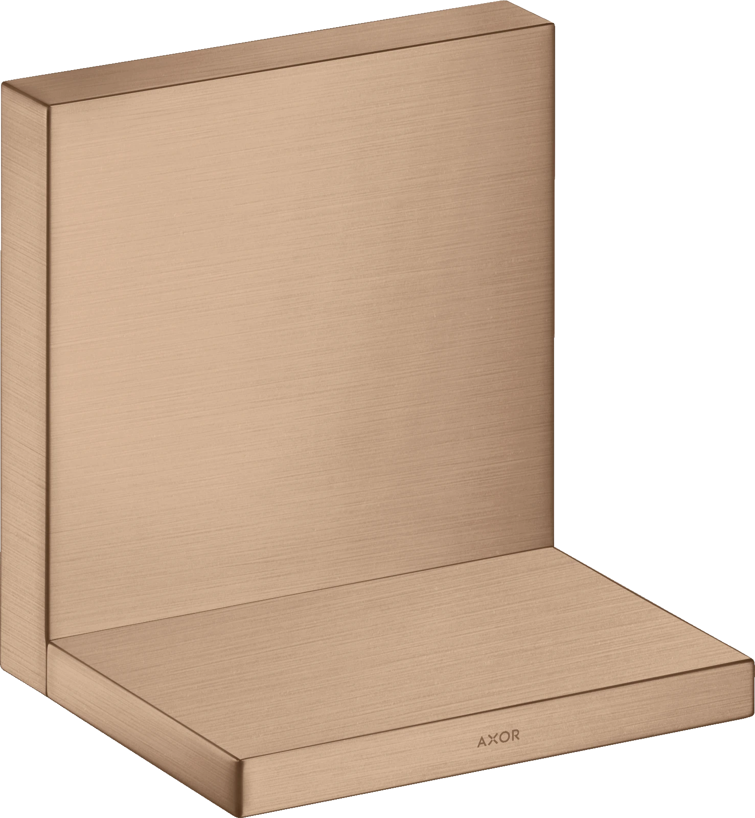 Axor Showersolutions Shelf 120 Mm X 120 Mm Brushed Red Gold