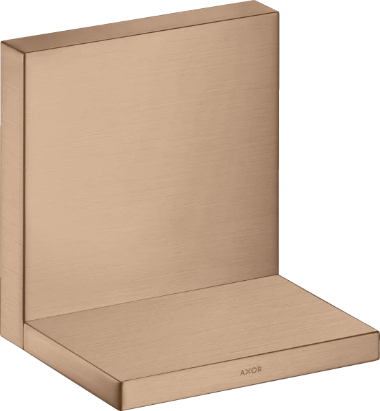Axor Showersolutions Shelf 120 Mm X 120 Mm Brushed Red Gold