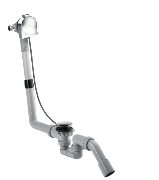 Axor Complete Set For Exafill S Bath Filler With Waste And Overflow Set For Standard Bathtubs Gold Polished