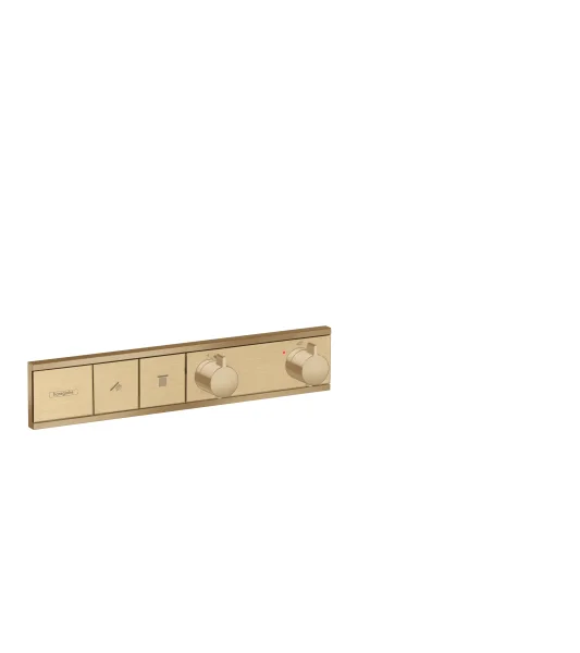 Hansgrohe Rainselect Thermostat For Concealed Installation For 2 Functions Brushed Bronze