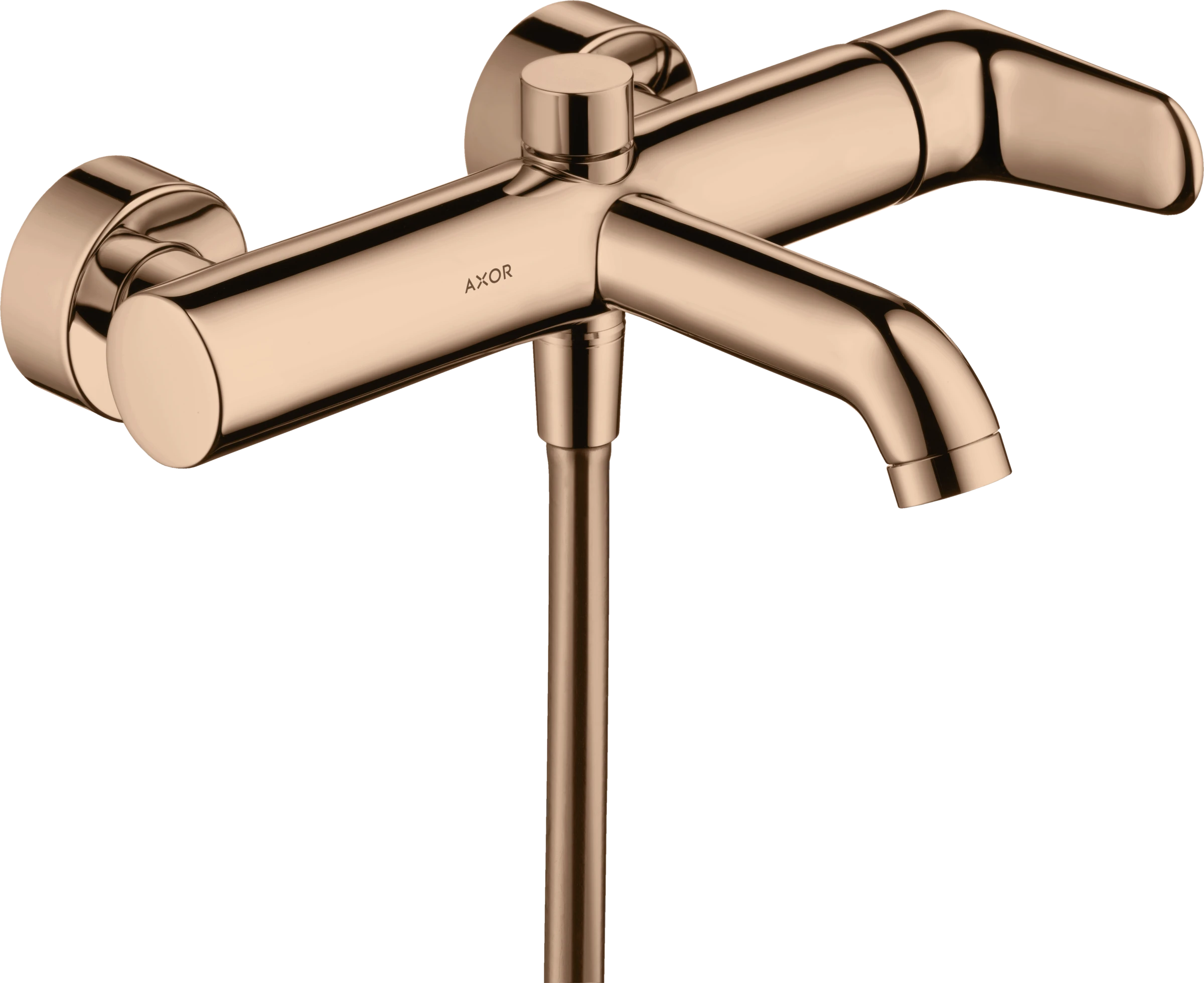 Axor Citterio M Single Lever Manual Bath Mixer For Exposed Installation Polished Red Gold