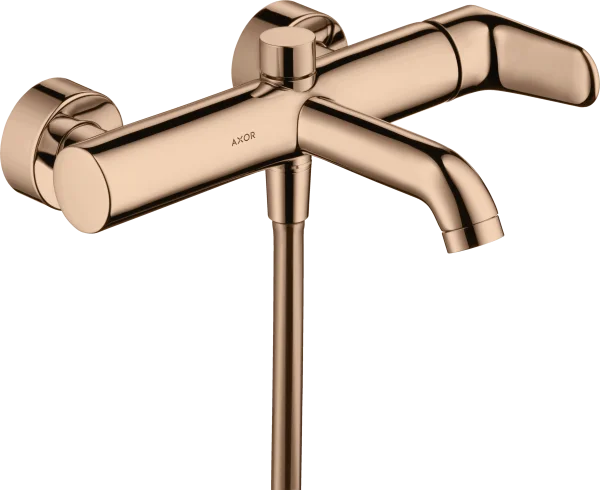 Axor Citterio M Single Lever Manual Bath Mixer For Exposed Installation Polished Red Gold