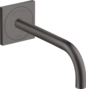 Axor Uno Electronic Basin Mixer For Concealed Installation Wall-mounted With Spout 225 Mm Brushed Black Chrome