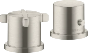 Axor Citterio E 2-hole Rim-mounted Thermostatic Bath Mixer Stainless Steel