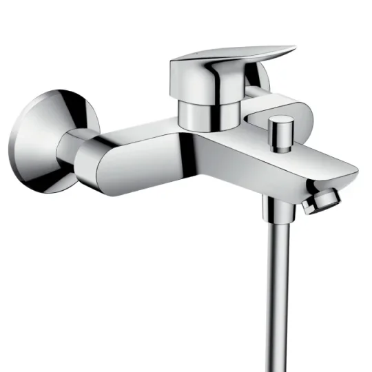 Hansgrohe Logis Bath Mixers Exposed 243 X 193 X 161mm Chrome detail view - Image 2