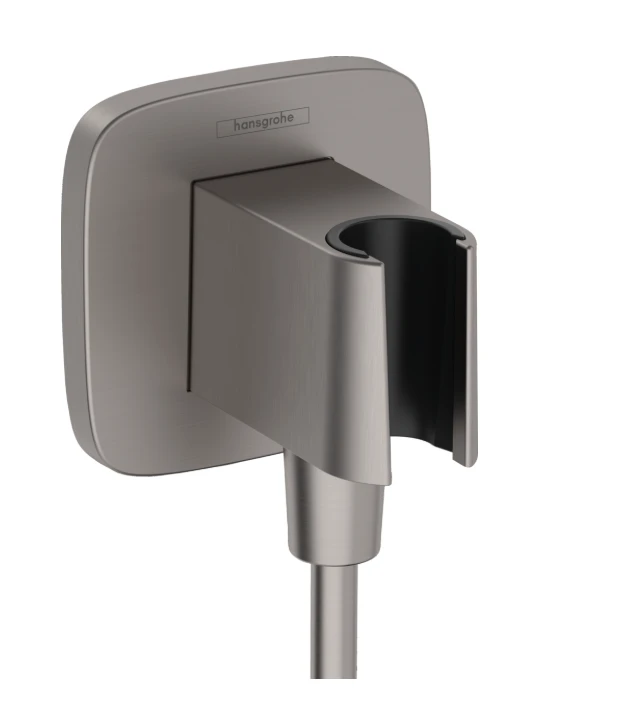 Hansgrohe Fixfit Q Wall Outlet 130 X 110 X 87mm Gunmetal/chrome - Brushed