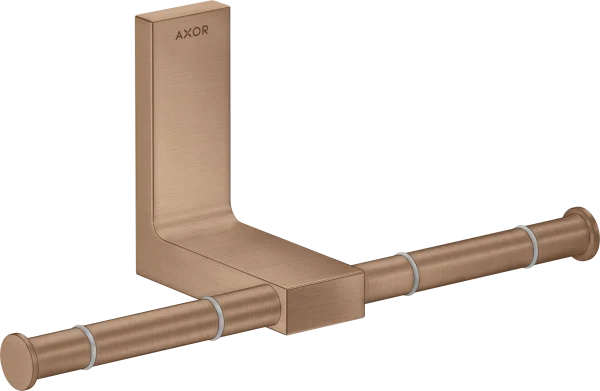 Axor Universal Rectangular Toilet Roll Holders 330 X 215 X 155mm Rose Gold/gold - Brushed