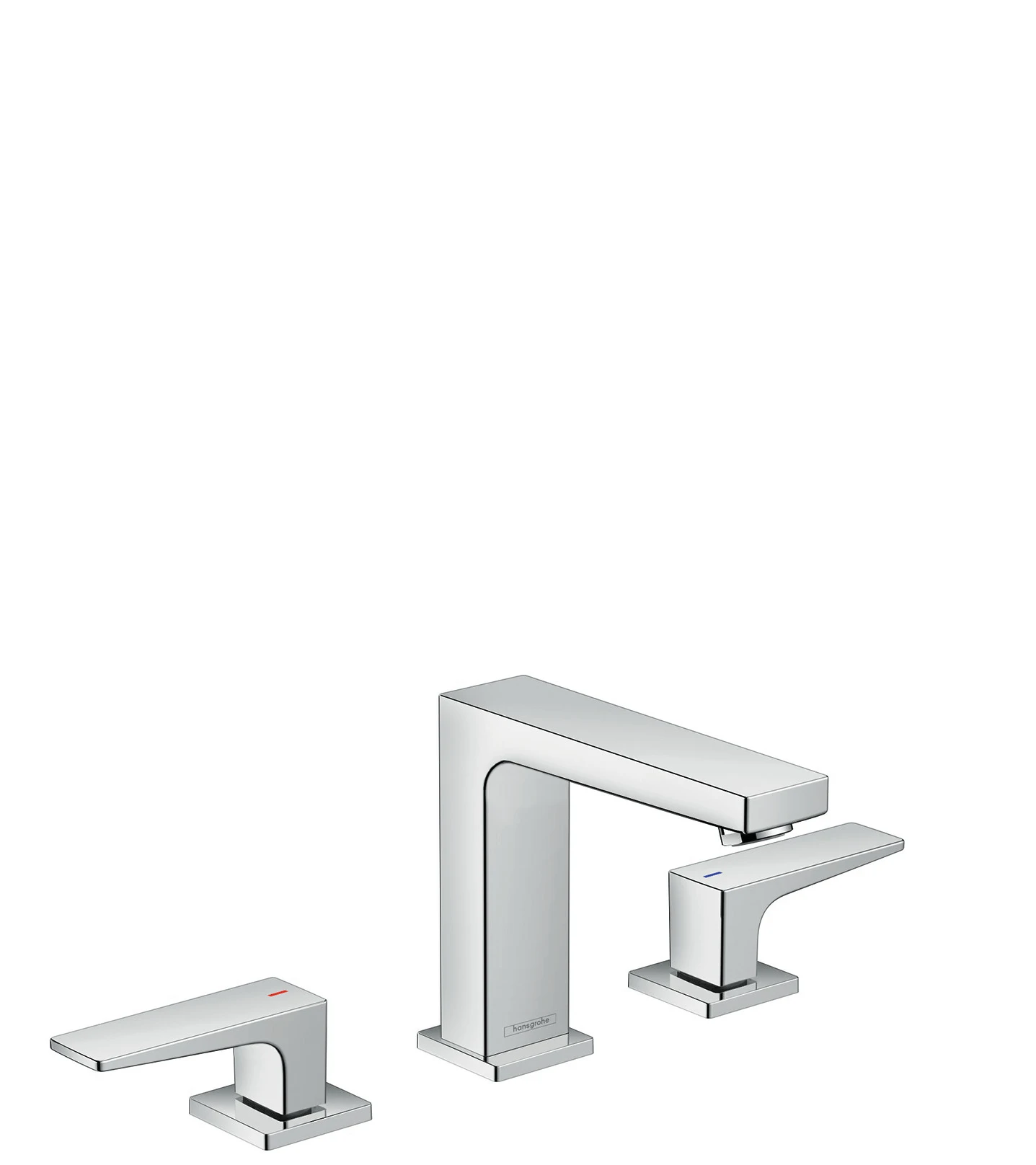 Hansgrohe Metropol 3-hole Basin Mixer 110 With Lever Handle And Push-open Waste Chrome