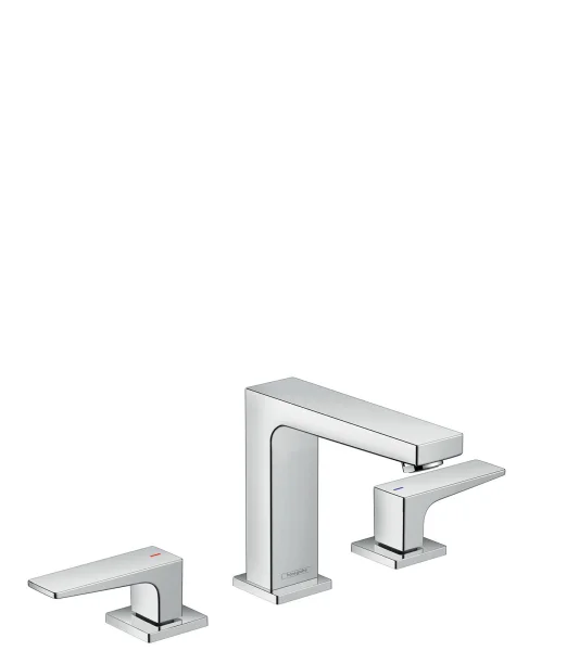 Hansgrohe Metropol 3-hole Basin Mixer 110 With Lever Handle And Push-open Waste Chrome