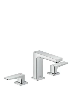 Hansgrohe Metropol 3-hole Basin Mixer 110 With Lever Handle And Push-open Waste Chrome