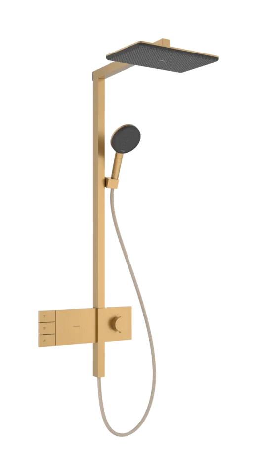 Hansgrohe Raindance Alive Q Showerpipes With Thermostatic Mixer 1170 X 350 X 180mm Bronze - Brushed product image - Image 1