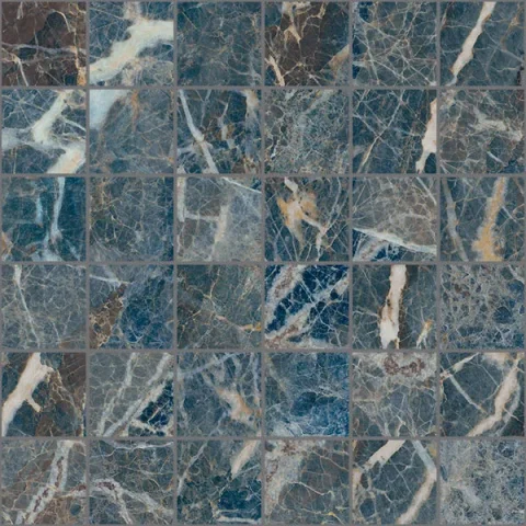 European Tiles Charmo Blue Sunstone Mosaic 30 X 30cm Polished Wall Tile product image - Image 1