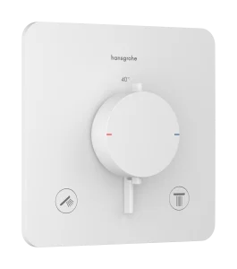 Hansgrohe Ecostat Comfort Q Thermostatic Shower Mixer Concealed 262 X 233 X 168mm White - Matt
