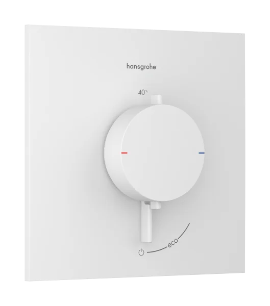 Hansgrohe Ecostat Comfort E Thermostatic Shower Mixer Concealed 262 X 233 X 168mm White - Matt