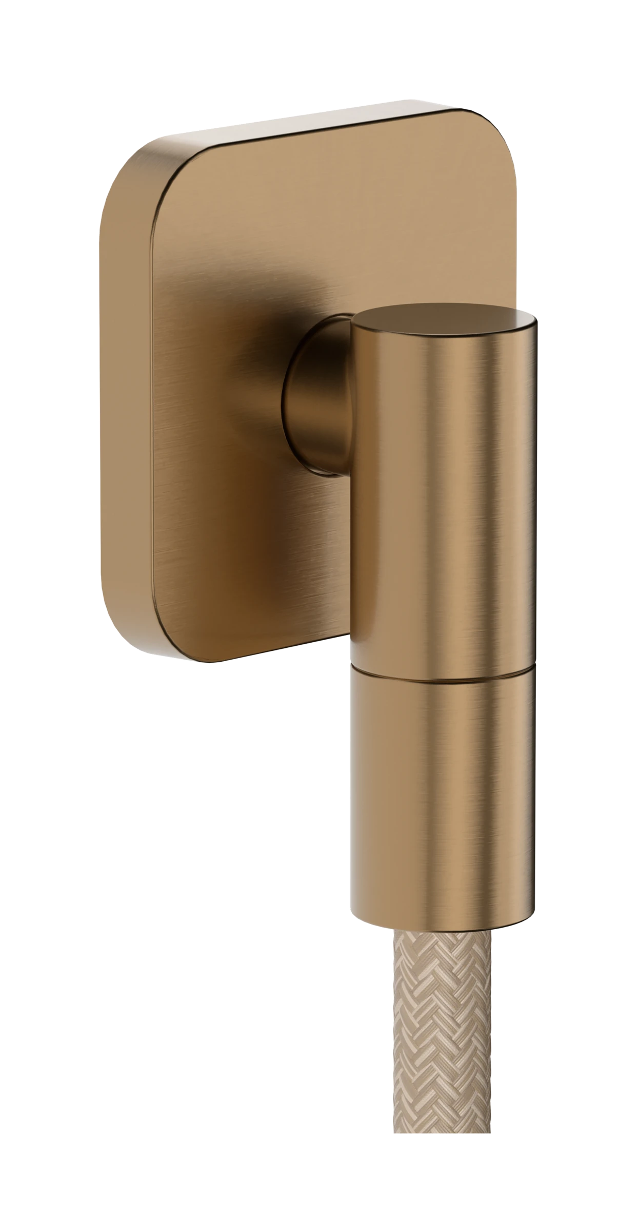 Hansgrohe Fixfit Fine Q Wall Outlet 97 X 83 X 65mm Bronze - Brushed
