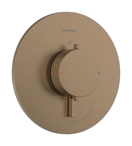 Hansgrohe Ecostat Comfort S Thermostatic Shower Mixer Concealed 262 X 233 X 168mm Bronze - Brushed