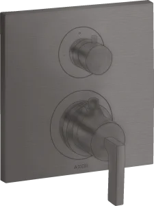 Axor Citterio Thermostatic Mixer For Concealed Installation With Shut-off / Diverter Valve And Lever Handle Brushed Black Chrome