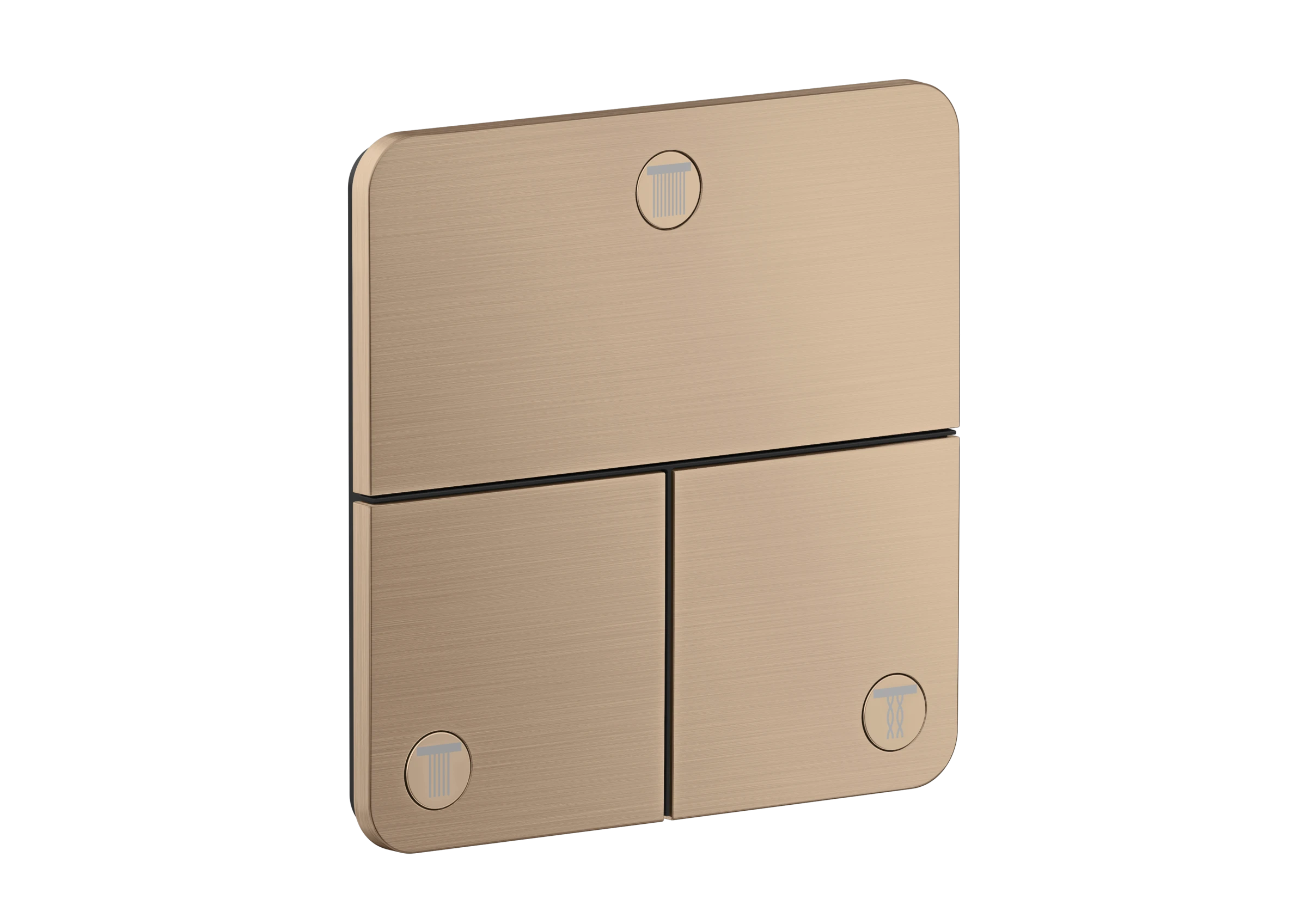 Axor Showerselect Id Valves Concealed 269 X 242 X 179mm Rose Gold/gold - Brushed