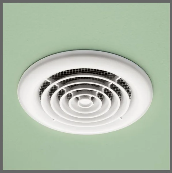 Hib Cyclone Wet Room Inline Fan, White - Non Illuminated 14.5 X D1.5cm