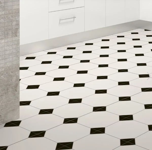 Cubico Chesterton Victorian Chequered Matt Ceramic 450x450mm