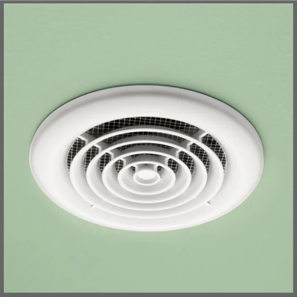 Hib Turbo Inline Fan, White - Non Illuminated 14.5 X D1.5cm