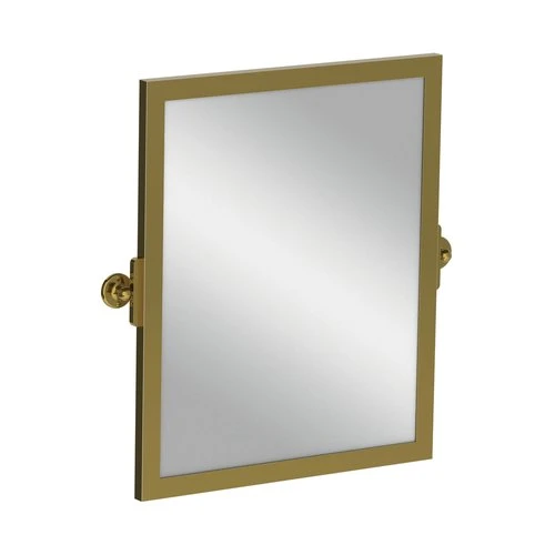 Lefroy Brooks Classic Tilting Mirror With Brass Frame - Polished Brass