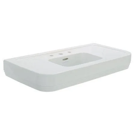 Lefroy Brooks Belle Aire 100cm Console Basin 3 Tap Holes - White