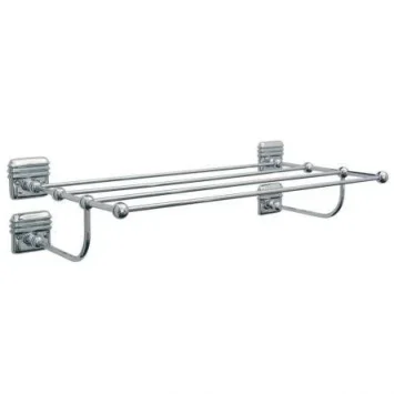 Lefroy Brooks Belle Aire Towel Shelf - Antique Gold product image - Image 1