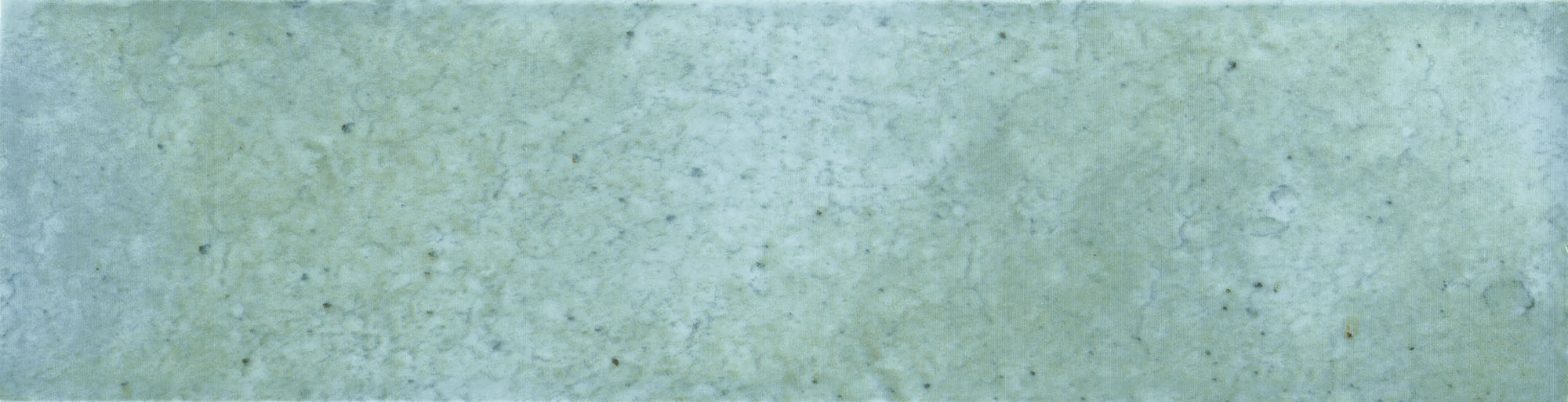 European Tiles Tokio Salton Green/blue Plain Textured Porcelain Glossy Wall Tile 7.5 X 30cm