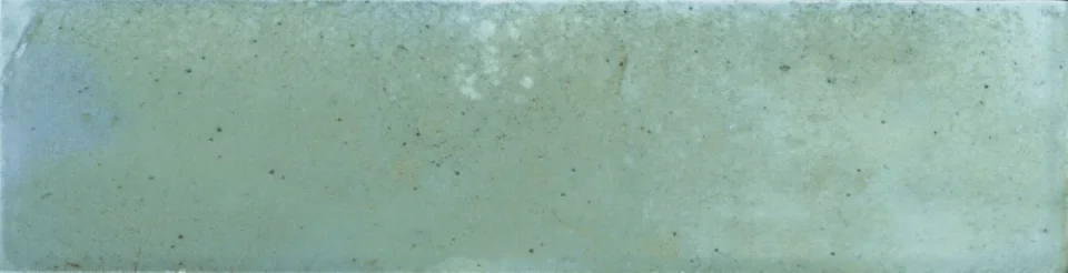 European Tiles Tokio Salton Green/blue Plain Textured Porcelain Glossy Wall Tile 7.5 X 30cm detail view - Image 3