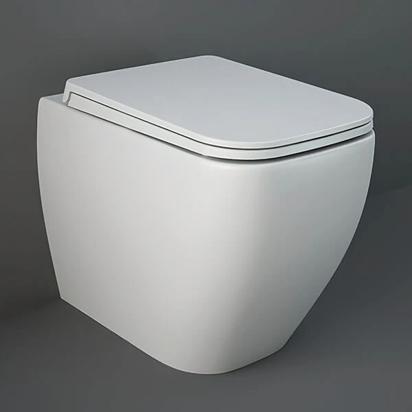 RAK Feeling Rimless Back to Wall Pan Matt White