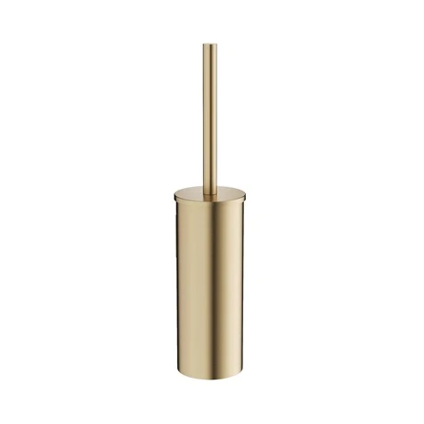 MPRO Wall Mount Toilet Brush Set Brushed Brass