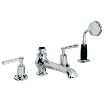 Lefroy Brooks Mackintosh Lever D/m 4h Bath Set - Chrome product image - Image 1