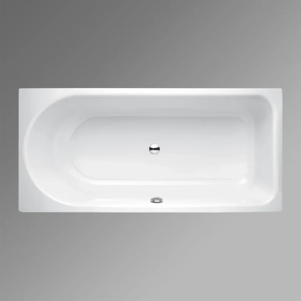 Betteocean Low-line 1700 750 Mm Foot End Right/overflow Front, White product image - Image 1
