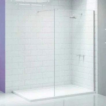 Merlyn 8mm Wetroom Chrome 1100mm detail view - Image 1