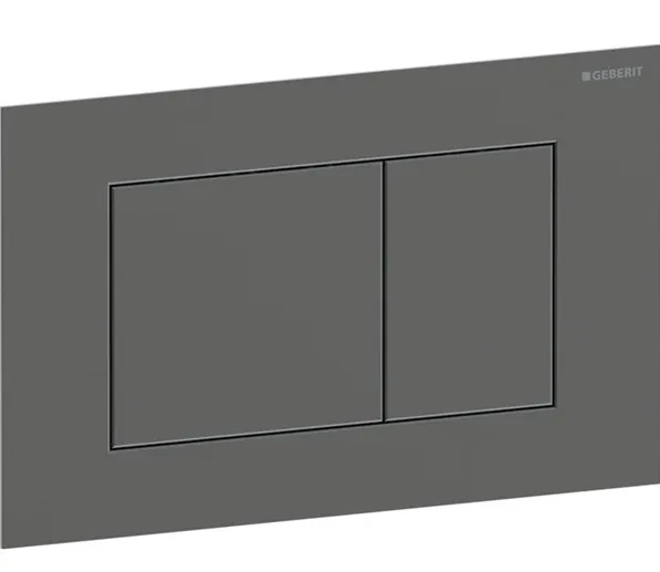 Geberit Sigma40 Square Dual Flush Plate Black Chrome