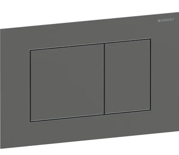 Geberit Sigma40 Square Dual Flush Plate Black Chrome