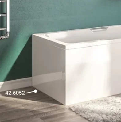 Eastbrook Portland 700 Low Level End Panel Beauforte (430) White product image - Image 1