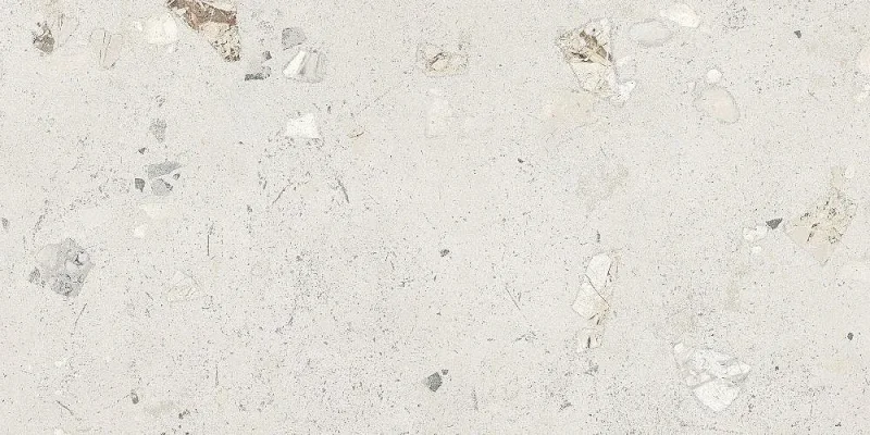 European Tiles Concrete White Pebble Matt Wall & Floor Tile 120x60cm detail view - Image 2