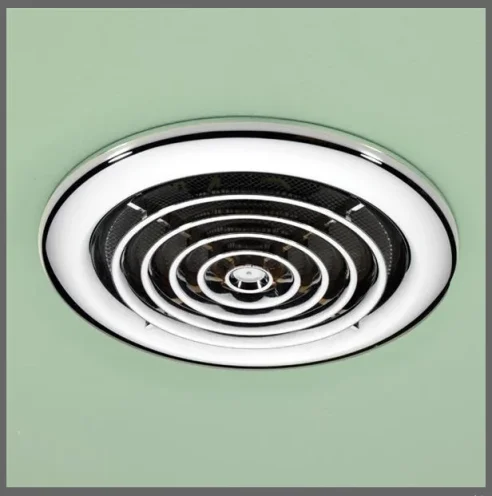 Hib Turbo Inline Fan, Chrome - Non Illuminated 14.5 X D1.5cm product image - Image 1