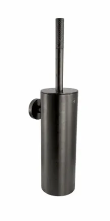 Neo Toilet Brush Holder Brushed Black product image - Image 1