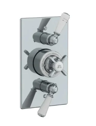 Lefroy Brooks Godolphin Conc Thermo Dual Flow Control Valve - Chrome product image - Image 1