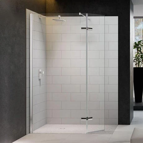 Merlyn 8 Series Showerwall With Hinged Swivel Panel 1050mm