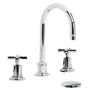 Lefroy Brooks Mackintosh Tubular 3h Basin Mixer & Cuw - Nickel