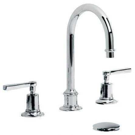 Lefroy Brooks Mackintosh Lever Tubular 3h Basin Mixer & Cuw - Antique Gold