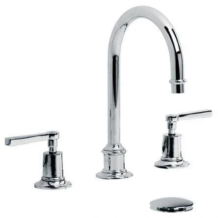 Lefroy Brooks Mackintosh Lever Tubular 3h Basin Mixer & Cuw - Antique Gold